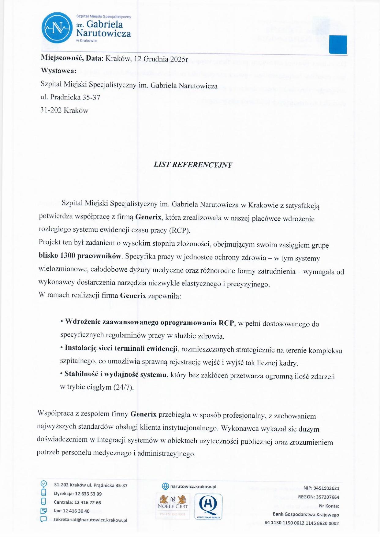List referencyjny — strona 1